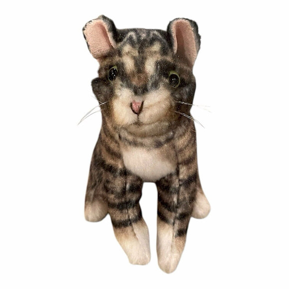 Bundle Folkmanis Puppets Mini Tabby Cat Screech Owl Turning Head Realistic Plush - Picture 8 of 13